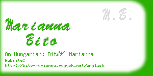 marianna bito business card